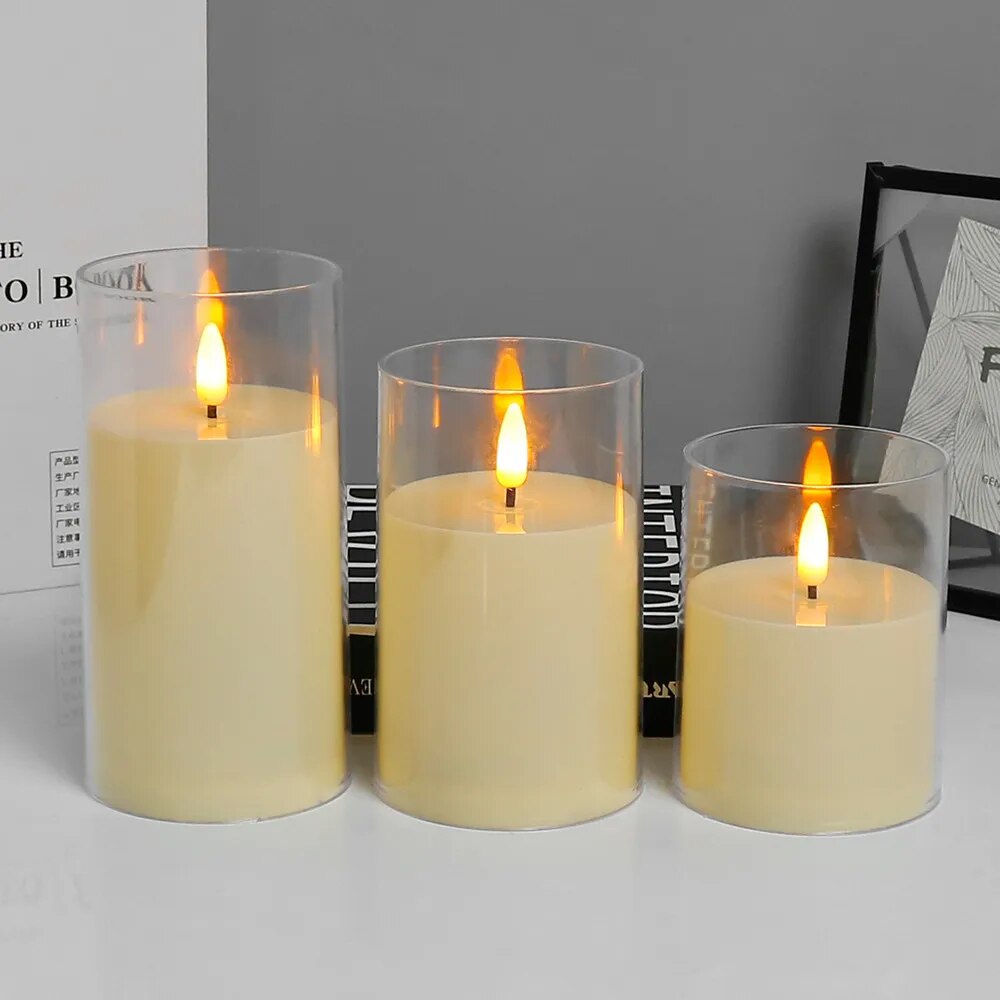 Flickering LED Candle Set - Flameless with Remote Control