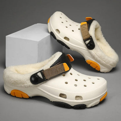 Classic Clogs with Plush Fur Lining for Winter – Unisex Design
