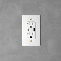 White with Brass