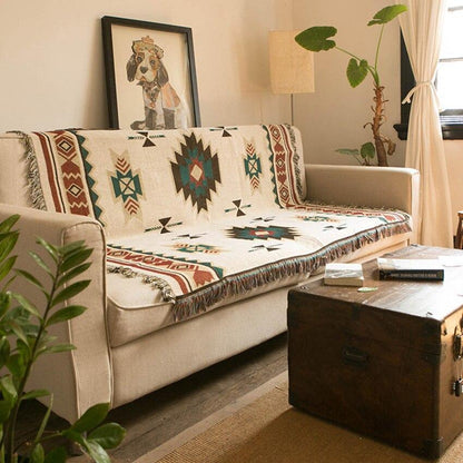 Native Style Throw Blanket for Sofa