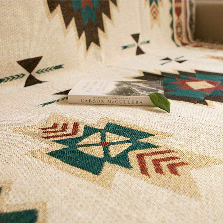 Native Style Throw Blanket for Sofa
