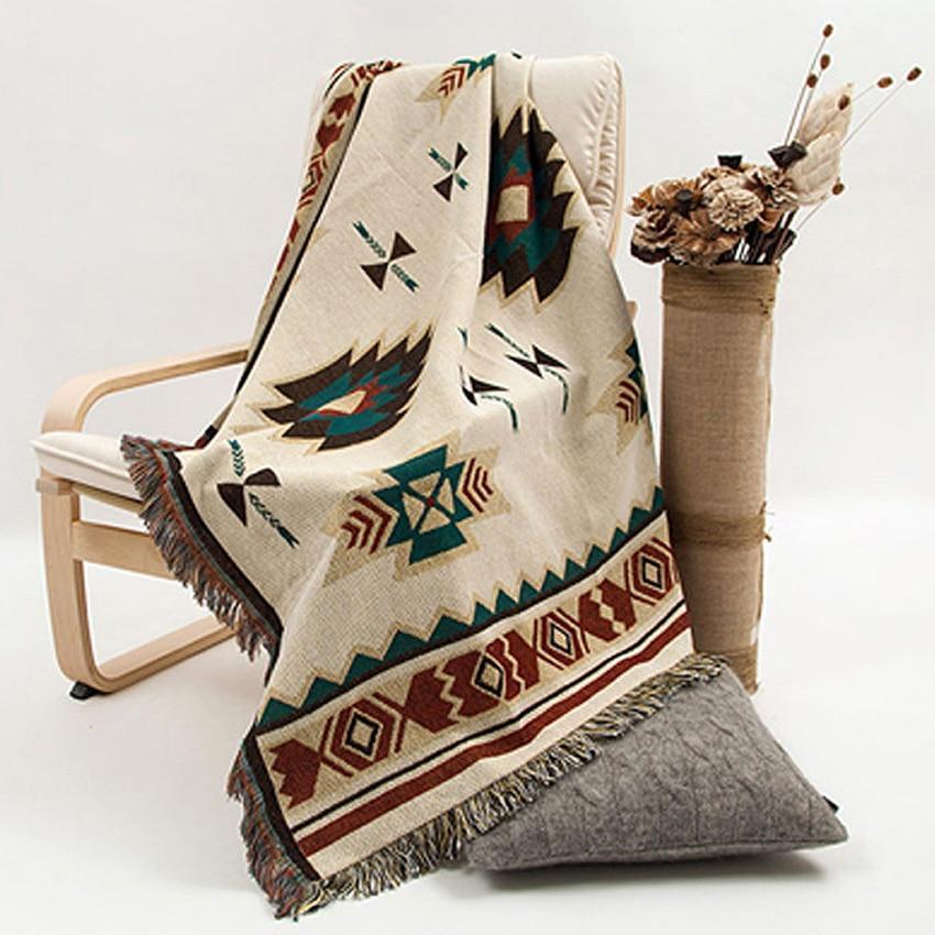 Native Style Throw Blanket for Sofa