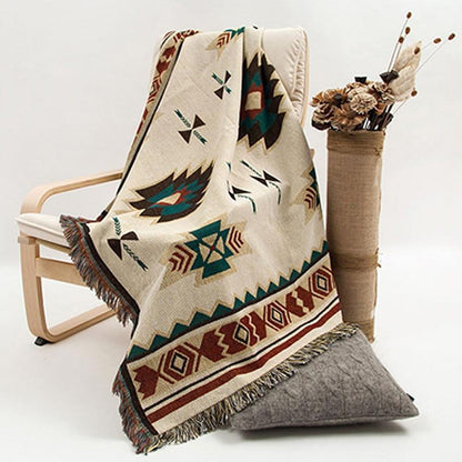 Native Style Throw Blanket for Sofa