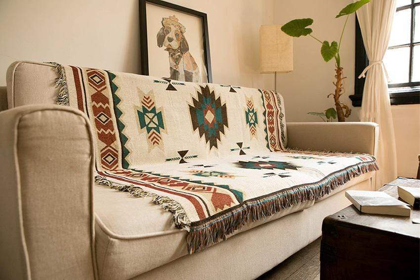 Native Style Throw Blanket for Sofa