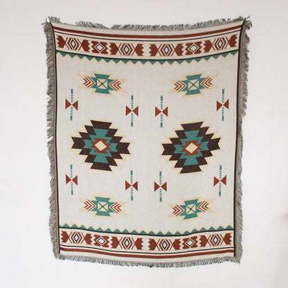 Native Style Throw Blanket for Sofa