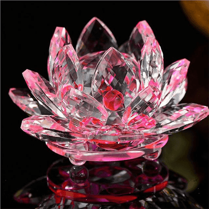 Lotus Flower Made of Quartz Crystal