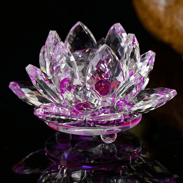 Lotus Flower Made of Quartz Crystal