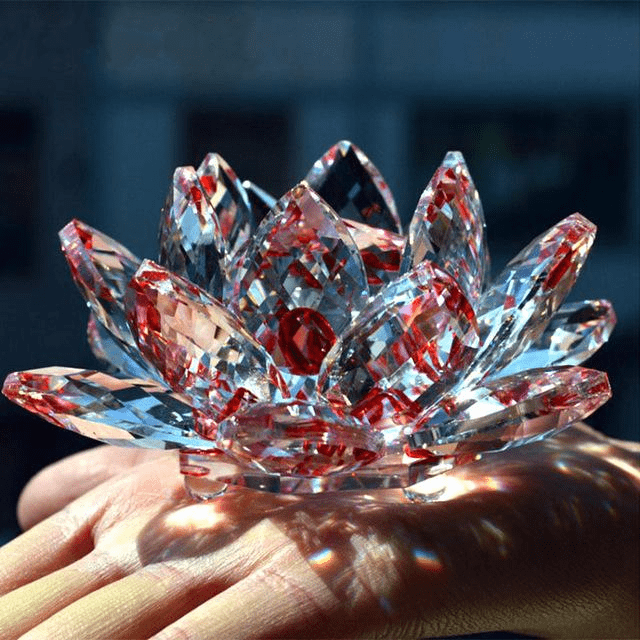 Lotus Flower Made of Quartz Crystal