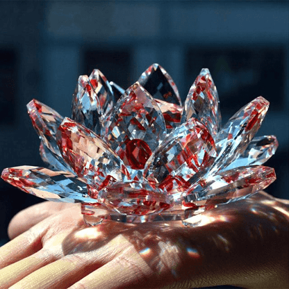 Lotus Flower Made of Quartz Crystal