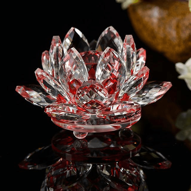 Lotus Flower Made of Quartz Crystal