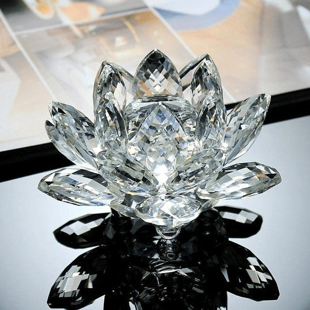 Lotus Flower Made of Quartz Crystal