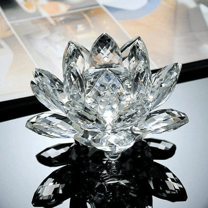 Lotus Flower Made of Quartz Crystal