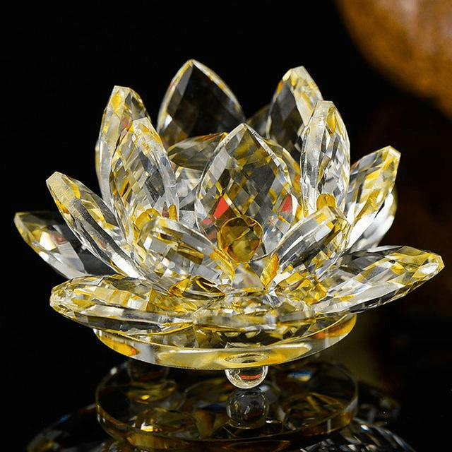 Lotus Flower Made of Quartz Crystal