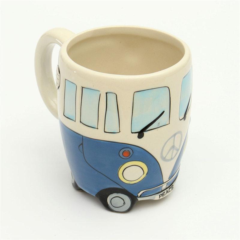 Retro Ceramic Coffee Mug 330ml – GroovyCup Campervan Design