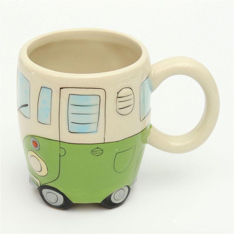 Retro Ceramic Coffee Mug 330ml – GroovyCup Campervan Design