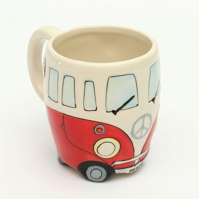 Retro Ceramic Coffee Mug 330ml – GroovyCup Campervan Design