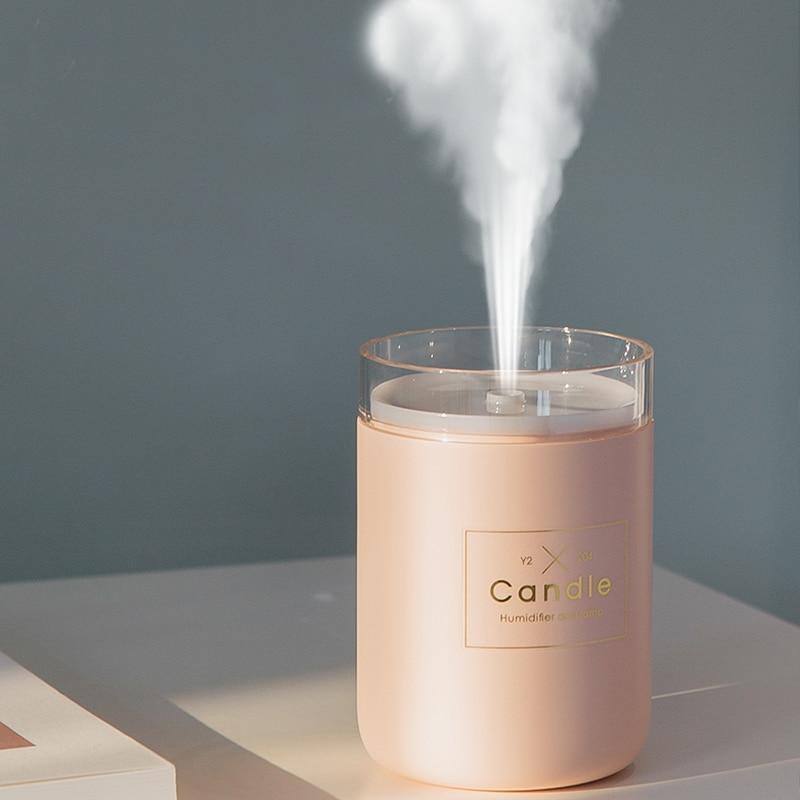 Candle-Shaped Aroma Therapy Humidifier - Elegant Design