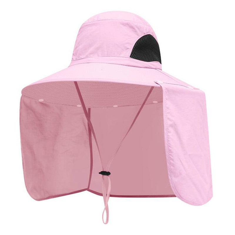 Bucket Hat with Neck Protection and Wide Brim