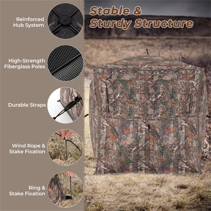 360-Degree Transparent Hunting Ground Blind