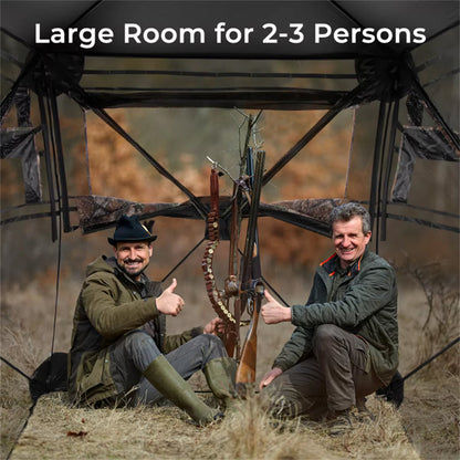 360-Degree Transparent Hunting Ground Blind