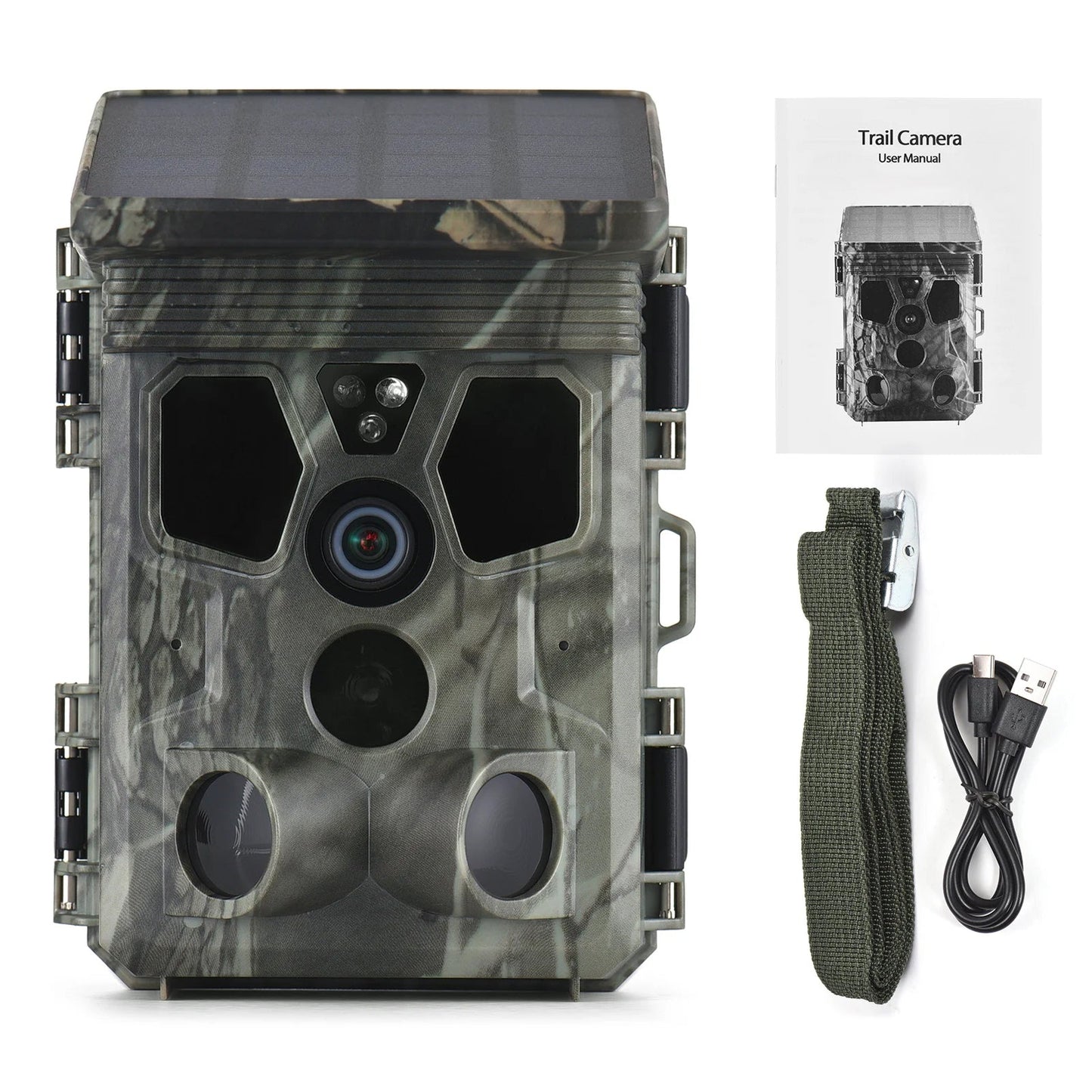 50MP 4K Solar Trail Camera for Wildlife Monitoring