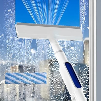All-in-One Window Cleaner with Spray Function & Squeegee