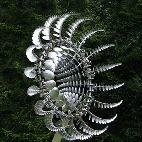 Kinetic Metal Wind Spinner Windmill for Outdoor Garden Decor - Anti-Rust
