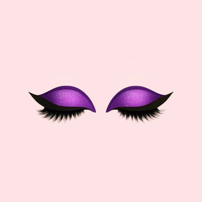 Effortless Winged Eye Stickers with Lashes and Sparkle