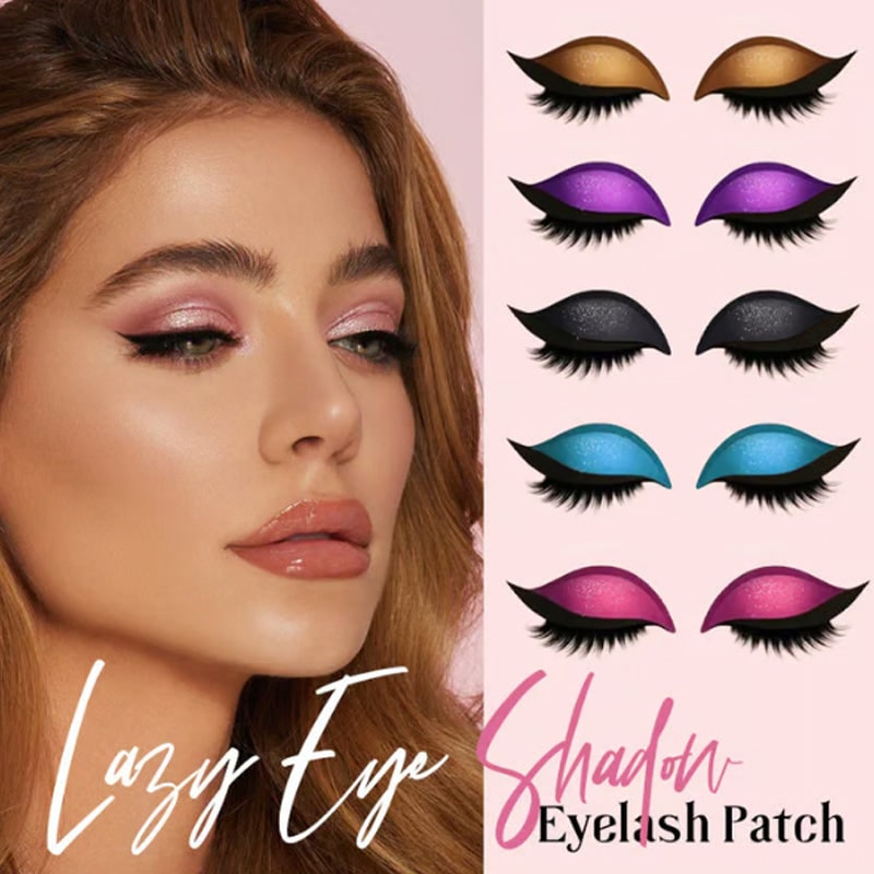 Effortless Winged Eye Stickers with Lashes and Sparkle