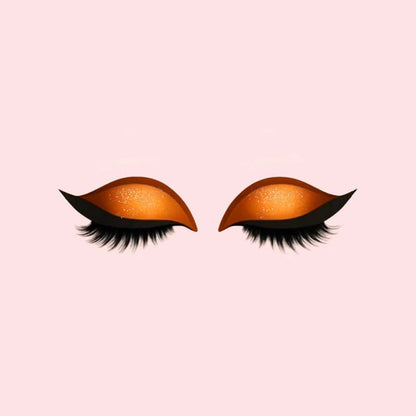 Effortless Winged Eye Stickers with Lashes and Sparkle