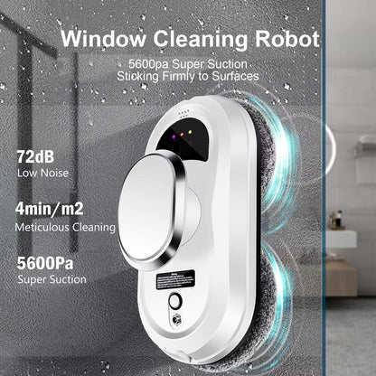 AI Window Cleaning Robot with 5600Pa Suction Power - UK Model