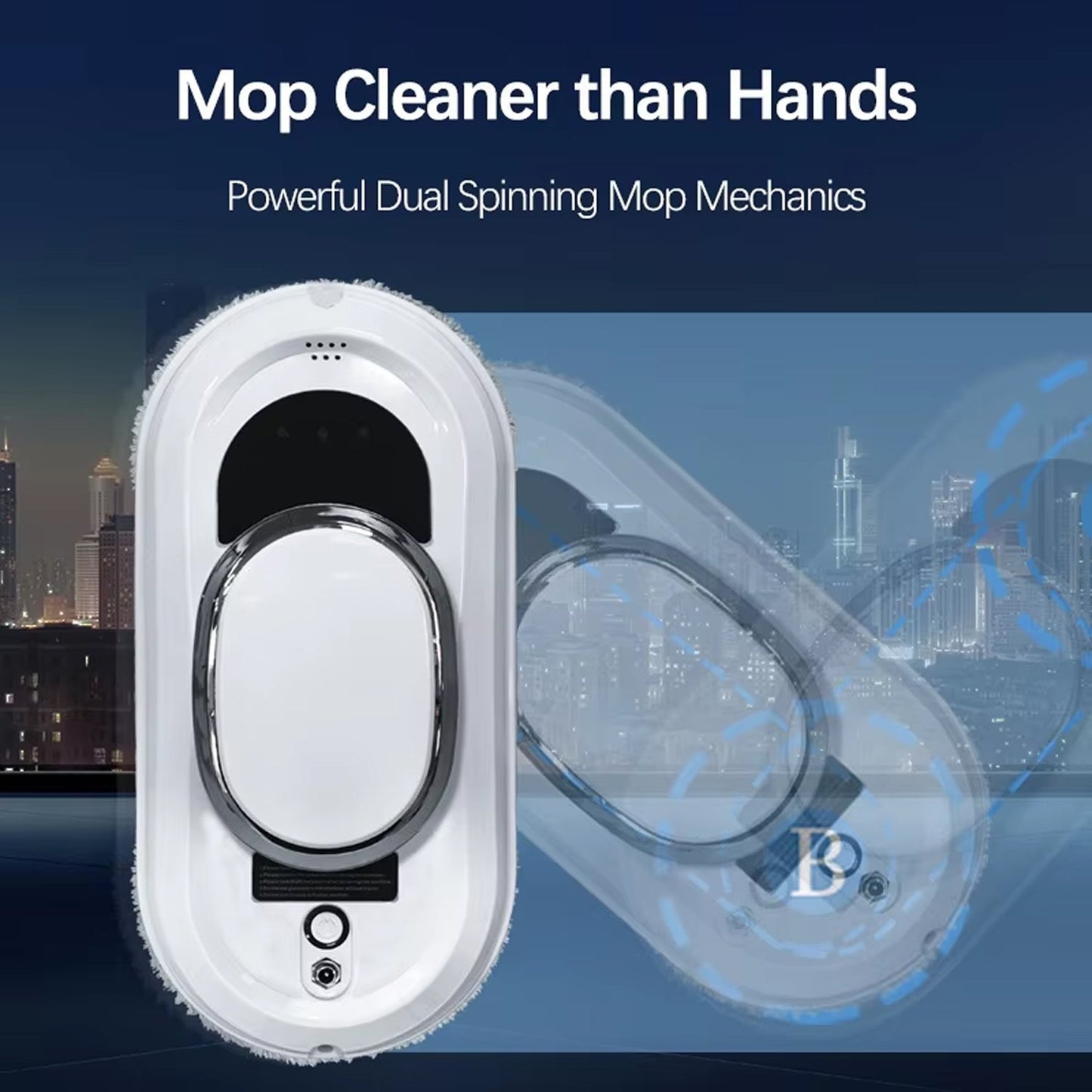 AI Window Cleaning Robot with 5600Pa Suction Power - UK Model