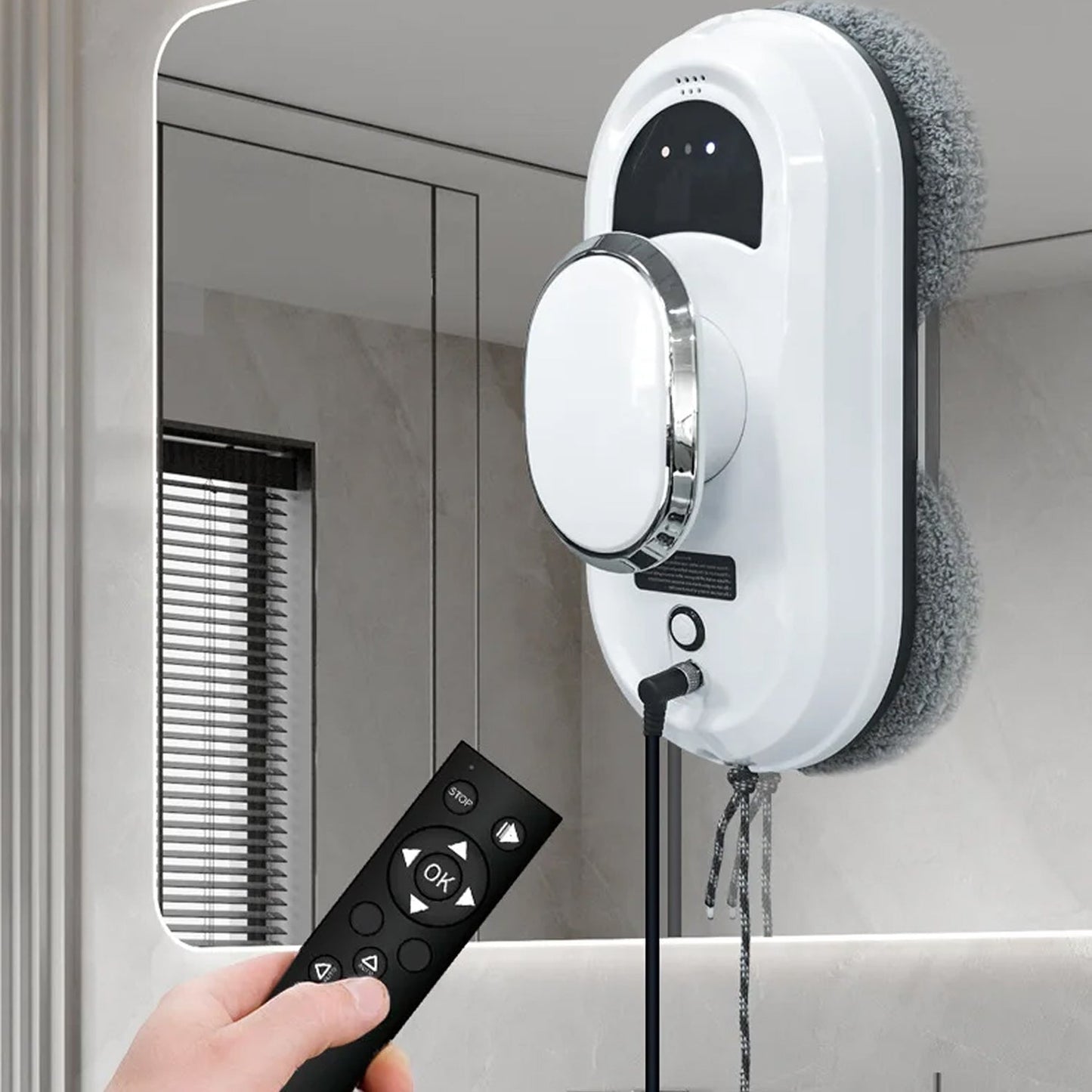 AI Window Cleaning Robot with 5600Pa Suction Power - UK Model