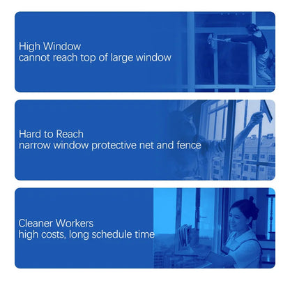 AI Window Cleaning Robot with 5600Pa Suction Power - UK Model