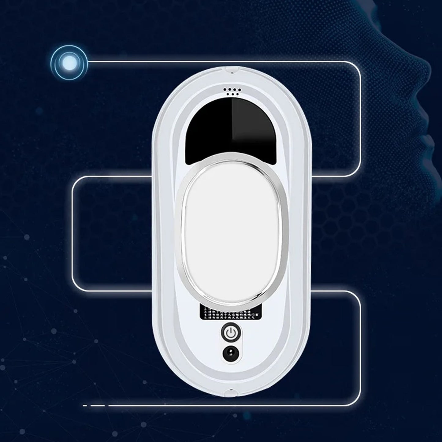 AI Window Cleaning Robot with 5600Pa Suction Power - UK Model