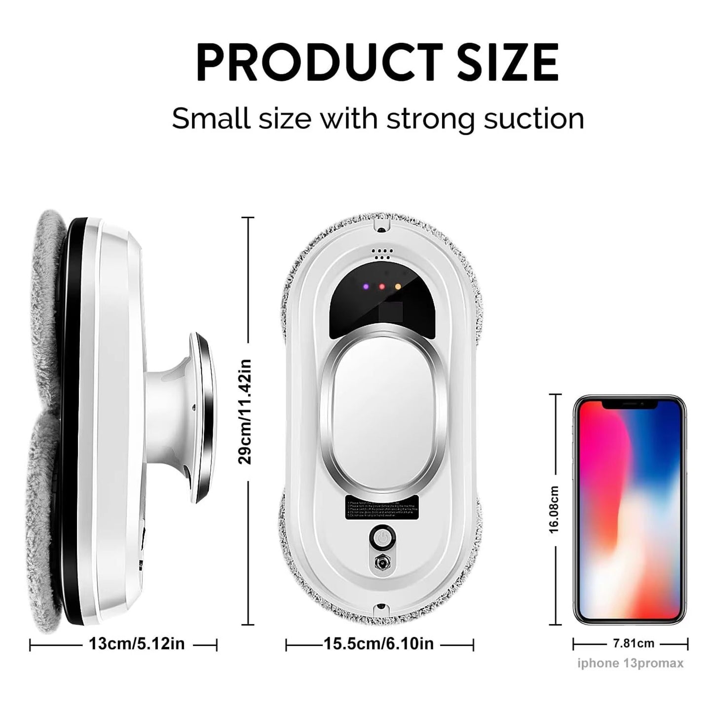 AI Window Cleaning Robot with 5600Pa Suction Power - UK Model