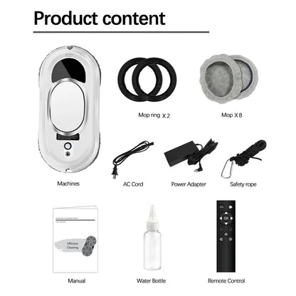 AI Window Cleaning Robot with 5600Pa Suction Power - UK Model