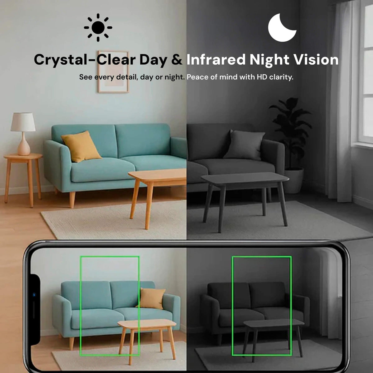 Compact Wireless Surveillance Camera with Night Vision