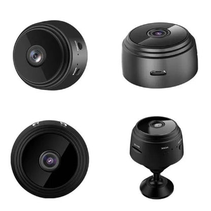 Compact Wireless Security Camera with Magnetic Mount & Night Vision