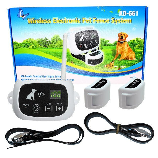 Adjustable Wireless Collar System for Safe-Zone Dog Training