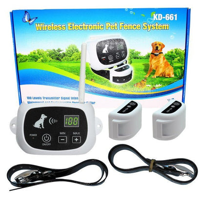 Adjustable Wireless Collar System for Safe-Zone Dog Training