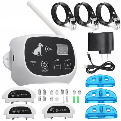 Adjustable Wireless Collar System for Safe-Zone Dog Training
