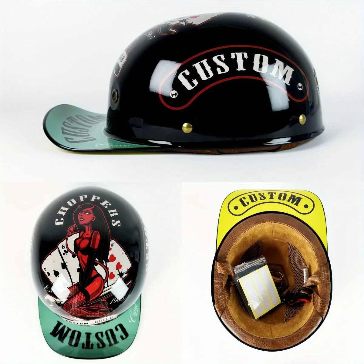 Universal Half Helmet for Vintage Style Motorcycle and E-Bike Riding