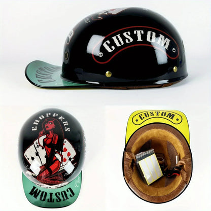 Universal Half Helmet for Vintage Style Motorcycle and E-Bike Riding