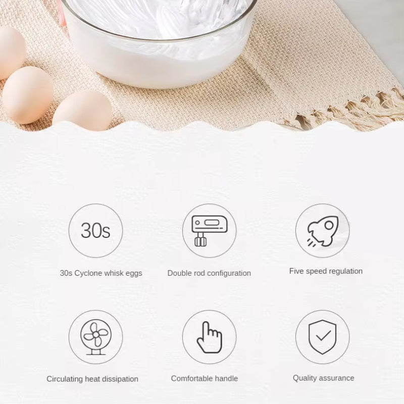 Electric Hand Mixer for Cooking and Baking