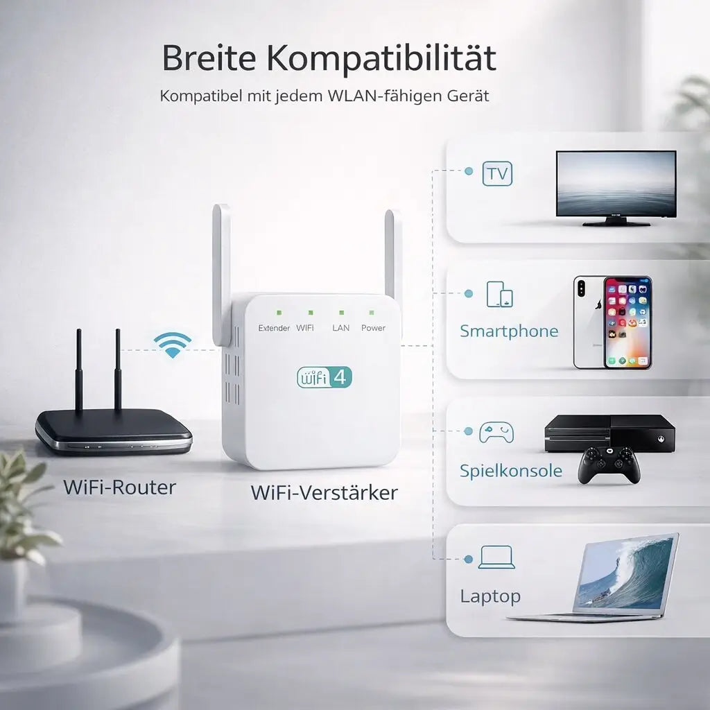 Wi-Fi Signal Booster & Repeater | Wireless Network Extender