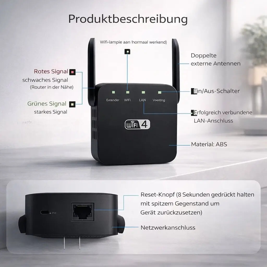 Wi-Fi Signal Booster & Repeater | Wireless Network Extender
