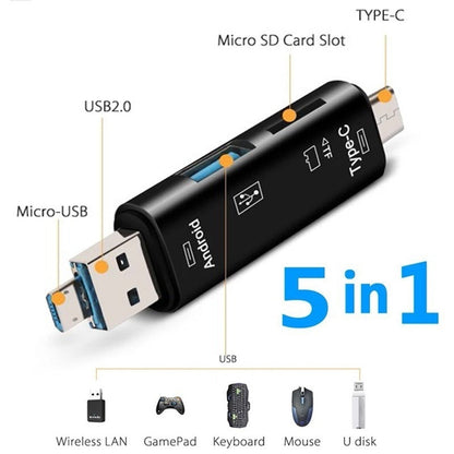 All-in-One 5-Function Memory Card Reader with 32 GB Card