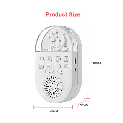 Portable White Noise Generator with 24 Sound Options and Breathing Light