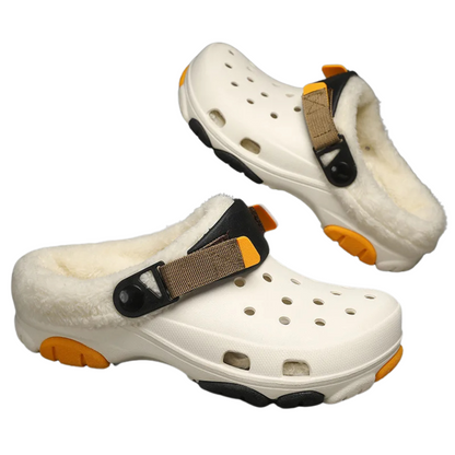 Classic Clogs with Plush Fur Lining for Winter – Unisex Design
